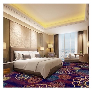 Su misura di lusso Hotel <span class=keywords><strong>tappeto</strong></span> rotolo di poliammide macchina trapuntato floreale blu morbido del casinò tappeti Tapis sala da ballo <span class=keywords><strong>camera</strong></span> da letto con STARZ - Product Image 5