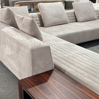 Foshan Möbel moderne Luxus Schnitts ofa neue Design qualität Modulares Wohnzimmer Sofa Komfort Stoff Leder form U-Sofa