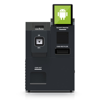Kiosco Compacto de Autoservicio para Pedidos y Pagos en Interiores para Cafeterías con Reconocimiento Facial, Código QR, Cambio de Monedas y Aceptador de Billetes