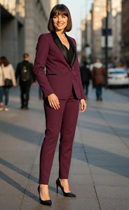 Elegante Traje de Tuxedo Formal para Mujer, Conjunto de Tres Piezas con Blazer, Pantalones y Chaleco a Juego, Atuendo Elegante para Oficina, Fiesta o Evento Nocturno - Product Image 6