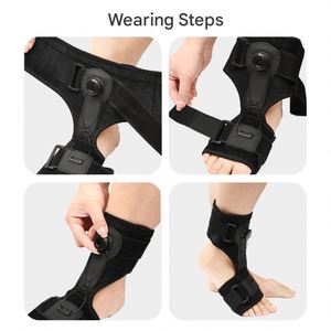 Compression <b>Ankle</b> <b>Support</b> <b>Brace</b> Adjustable Knob System Protection Rehabilitation Nylon Sleeve Breathable Sponge Universal - Product Image 2