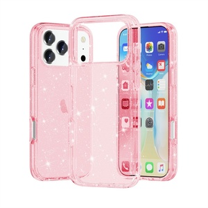 เคสใสวิบวับสำหรับ iPhone 16 Pro Max  พร้อมกลิตเตอร์  สำหรับ iPhone 15 Plus 14 Pro 13 Mini 12 11 XR 7 8 SE 4  แบบหรูหราสำหรับผู้หญิง - Product Image 1