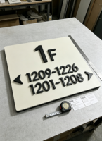 Enseigne LED en acrylique découpée au laser sur mesure, logo résistant à l'eau, lettres rétroéclairées pour intérieur/bureau, adresse de pièce, enseigne de magasin, bar, panneau publicitaire, décoration