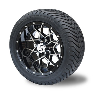 SRGCTW-210 <b>Golf</b> Cart 215/35-12 4 Ply Tire and 12 Inch Wheel Assembly - Product Image 2