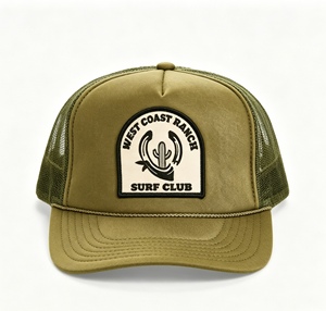 หมวกแก๊ปทรงทรัคเกอร์แบบกำหนดเอง หมวกเบสบอลปักโลโก้ หมวกแก๊ปแบบ snapback หมวกแก๊ปทรง Dad Cap หมวกกันแดดปรับได้ หมวกตาข่ายระบายอากาศสำหรับกีฬากลางแจ้ง - Product Image 1