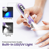 Kit de perceuse à ongles électrique rechargeable avec lampe UV, portable, sans fil, 10 vitesses, lime à ongles électrique pour la maison, le salon, kit pour débutants