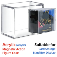 Boîte de rangement magnétique ETB empilable, résistante aux rayures, anti-UV, en acrylique, pour collection de cartes TCG