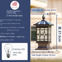 Lampes à pilier LED modernes minimalistes, étanches IP65, en aluminium moulé sous pression, pour jardin et aménagement paysager, utilisation extérieure, avec garantie de 5 ans