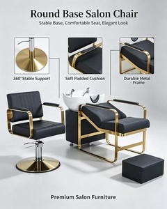 Fauteuils de coiffure K Hair Salon, chaises de barbier, fauteuils de coupe de cheveux élégants, pivotants et réglables en hauteur, luxe léger - Product Image 2