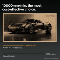 Machine de gravure laser CNC ACMER P1 S PRO DIY, puissance de sortie comprimée, vitesse rapide, haute précision, découpe laser