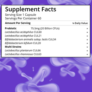 Cápsulas Probióticas de Fábrica Directa con Múltiples Cepas que Apoyan un Microbioma Diverso y Saludable, Cápsulas para Apoyar la Salud Digestiva del Intestino - Product Image 2