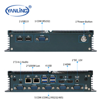 Computadora de control industrial N100 resistente con puertos multiserie Diseño sin ventilador integrado en stock Accesorios de computadora industrial