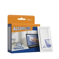 Lingettes nettoyantes pour appareils électroniques en papier biodégradable, antibactériennes, écologiques et sans alcool