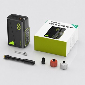 Pompe à vélo mini sans fil à arrêt automatique pour VTT et vélo de route, compresseur d'air rapide 150 PSI pour gonflage rapide - Product Image 1