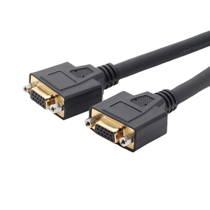 สายเคเบิลคอมพิวเตอร์ VGA แบบกำหนดเองของ KAICAP สีดำชุบทอง ความเร็วสูง ขนาด 6 ฟุต 8 นิ้ว 59 พิน แบบตัวผู้-ตัวเมีย พร้อมปลอกหุ้ม PVC และฉนวนป้องกันแบบถัก - Product Image 2
