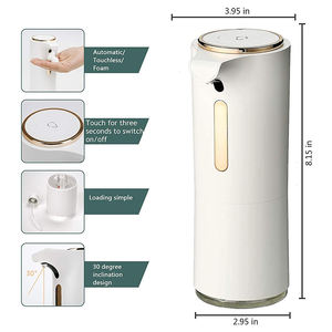 Batería de sensor automático sin contacto o sensor inteligente recargable Dispensador de jabón líquido Dispensador de jabón de espuma - Product Image 3