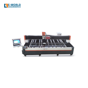 Machine de sablage laser E-WORLD pour verre, construction en acier, haute précision, contrôlée par PLC, 380V, couleur noire, épaisseur de verre 3-18mm - Product Image 6