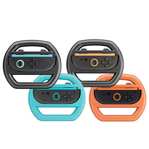 Empuñadura para <span class=keywords><strong>Volante</strong></span> para Controles Joy-<span class=keywords><strong>Con</strong></span> de <span class=keywords><strong>Nintendo</strong></span> <span class=keywords><strong>Switch</strong></span> 2, Accesorios Ergonómicos de Carreras para Mario Kart 8 Deluxe y <span class=keywords><strong>Juegos</strong></span> de <span class=keywords><strong>Switch</strong></span> - Product Image 1