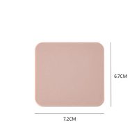 Miroir de poche pliable carré ultra-fin multicolore, miroir de maquillage double face, miroir cosmétique portable, logo personnalisé