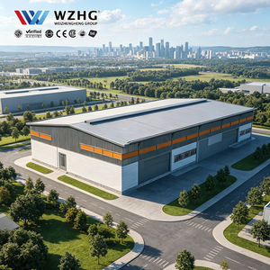 Fournisseur de entrepôts préfabriqués en structure d'acier revêtue de Zn, Al, Mg, sur mesure, auto-réparant, anti-corrosion, pour stockage - Product Image 1