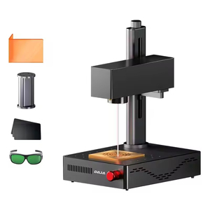 Máquina de grabado láser S4 <span class=keywords><strong>Mini</strong></span> 5W, grabador láser de fibra para joyería, anillos, pulseras, metal, plástico, marcado por lotes. - Product Image 1