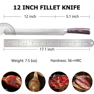12 'rasoir tranchant couteau à découper levain pain fait maison fruits couteau à trancher allemand acier inoxydable viande <span class=keywords><strong>jambon</strong></span> poitrine couteaux - Product Image 3