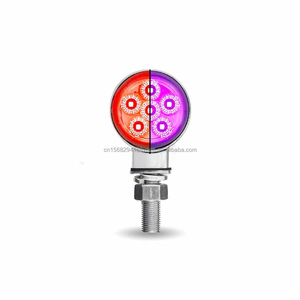 Luz LED Personalizada para Camión, Mini Marcador Lateral Redondo de Doble Cara de 1.8 Pulgadas, Indicador de Advertencia, Reflector, Luz de Freno y Reversa para Remolque - Product Image 5