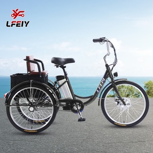 Electric Tricycle With Safety Child Seat Leisure 3 Wheel E <strong>Bike</strong> Long Range Electric Trike for Women Daily Commute <strong>Pick</strong> Children - Product Image 1