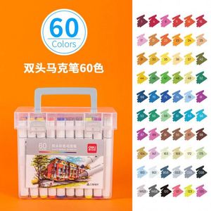 Marqueurs d'art à pointe effaçable sur tableau blanc, encre à base d'eau, ensemble de couleurs textiles foncées, double pointe pour écriture et dessin, personnalisables en gros - Product Image 6