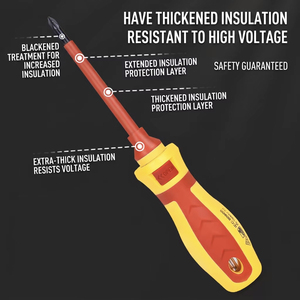 Ruike Insulated <b>Screwdriver</b> <b>Set</b> 7690/13PC Multi-bit Cross <b>Phillips</b> Industrial Grade Tool Kit - Product Image 4