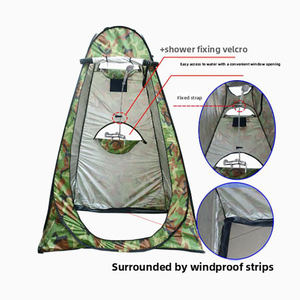 Tenda Doccia Pop-up per Campeggio, Tenda Portatile Istantanea per Cambiarsi con Finestra di Ventilazione e Borsa per il Trasporto, Bagno Privato per Esterni - Product Image 4