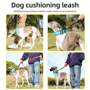 Correas de Entrenamiento para Mascotas con Doble Asa, Correa Cruzada Acolchada Reflectante para Perros, Correas de Nailon con Hebilla de Aleación de Zinc - Product Image 3