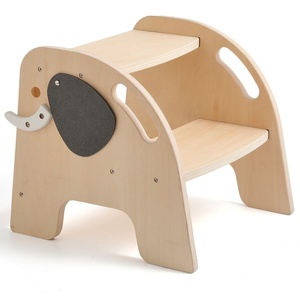 Modern Design Creative Wooden Elephant Climbing Baby Chair Natural Solid Wood Furniture for Children for Kitchen & Bedroom Use - Product Image 2