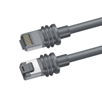 Kit Kabel Starlink Gen3 dengan Selubung PVC, Konektor RJ45, Konduktor Tembaga Berlapis Timah, Aksesoris untuk Internet Satelit