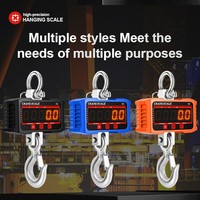 Báscula digital colgante impermeable de 1000kg-3000kg con pantalla LCD LED, carcasa de plástico, para control de peso en banco y pesaje de ejes