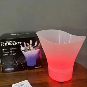 Bluetooth Luminous Silicone Rectangle Ice Bucket 3L Cooling Beer Wine Barware LED Light Camping Party Factory Direct Sales - Product Image 2