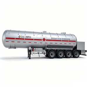 รถกึ่งพ่วงบรรทุกแก๊ส LPG ขนาดใหญ่ 60000 ลิตร 4 เพลา สำหรับขนส่งก๊าซโพรเพน - Product Image 1