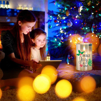 Bougeoirs personnalisés Vela Navidad Hogar Natal Lar Bougie de luxe à LED pour la maison et la décoration de Noël