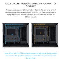 Boîtier LIAN LI O11D MINI V2 Flow d'Alibaba |   Boîtier d'ordinateur compact ATX Mid-Tower Airflow (O11DMIV2FX)