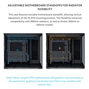 Boîtier <span class=keywords><strong>LIAN</strong></span> <span class=keywords><strong>LI</strong></span> O11D <span class=keywords><strong>MINI</strong></span> V2 Flow d'Alibaba |   Boîtier d'ordinateur compact ATX Mid-Tower Airflow (O11DMIV2FX) - Product Image 5
