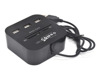 Lecteur de cartes intelligent USB, livraison directe depuis l'usine, pour carte SIM, carte SD, TF