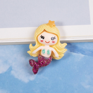 Adornos de Resina con Forma de Sirena, Miniaturas para Manualidades, Accesorios para Hacer Joyas, Horquillas, Broches, Manualidades, Fundas para Móviles, Imanes para Refrigerador - Product Image 6