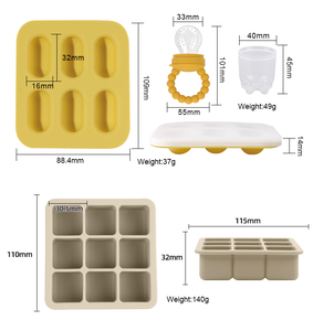 Mini sucette en silicone pour bébé, ensemble de bacs à glaçons, réfrigérateur domestique, moule personnalisable pour sorbetière - Product Image 6