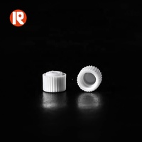 Bouchon à vis en plastique PE écologique en gros pour bec verseur de 5 mm, anti-fuite, réutilisable pour pochettes de shampoing