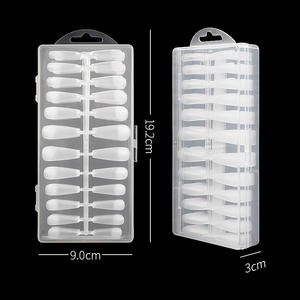 240 pièces/boîte presse sur les <span class=keywords><strong>faux</strong></span> ongles <span class=keywords><strong>faux</strong></span> ongles cercueil semi-givré couverture complète ongles courts Gel X conseils <span class=keywords><strong>Capsule</strong></span> Art accessoires outil - Product Image 5