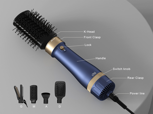 צעד אחד 12 ב 1 מייבש שיער מברשת ו vmolmizer חם חשמלי מברשת מחליק מסרק אוויר חם מברשת עם יון שלילי - Product Image 3