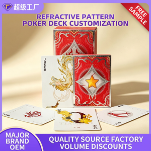Cartes à jouer OEM ODM avec texture réflectante et coins arrondis pour jeux de cartes, jeu de poker - Product Image 3