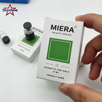 Boîte en papier personnalisée de luxe imprimée pour flacons de 3/5/10 ml (1 ou 2 pièces), emballage personnalisé pour flacons de peptides avec insert blister