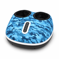 Appareil de massage des pieds Shiatsu portable, machine électrique à rouleaux pour les jambes et les mollets avec chaleur infrarouge, vibrations et compression d'air chauffante