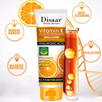 Kit de Soins Visage Marque Blanche 100% Biologique Éclaircissant à la Vitamine C pour Femme, Produits Rajeunissants
